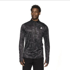 🆕Reebok Mens Trail Quarter-Zip Active Pullover Sweatshirt - S, L, XL, 3XL